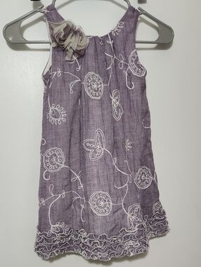 Isobella & Chloe Lilac Church Dress Sz 4 100% Cotton